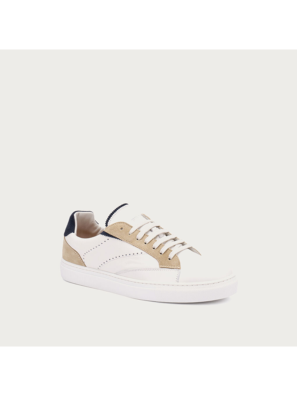 Beyaz Erkek 29M2 LEATHER SNEAKERS WITH DETAILS-1