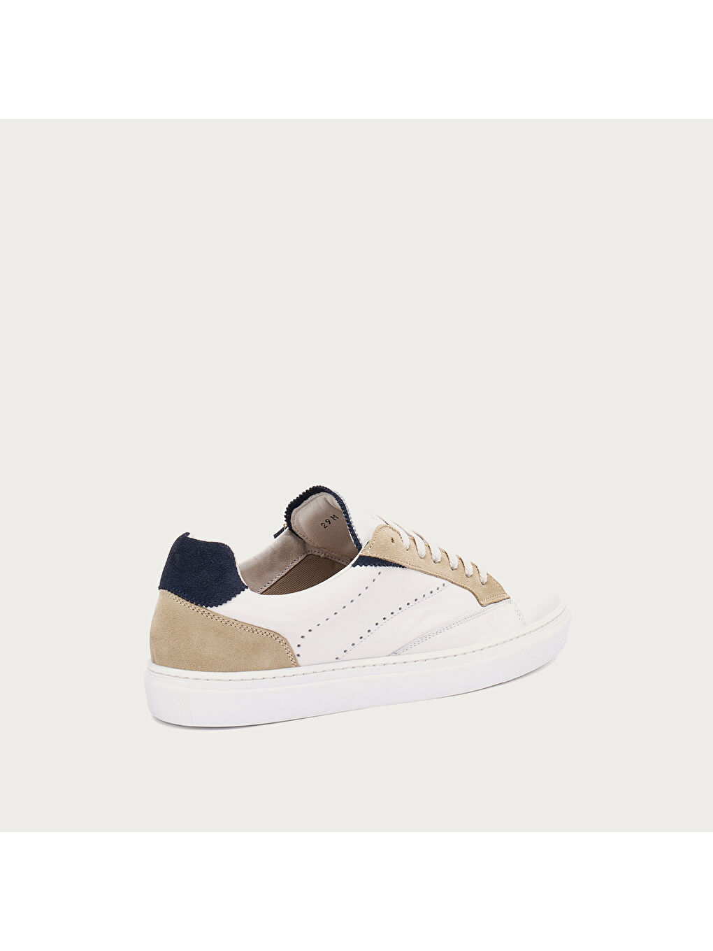 Beyaz Erkek 29M2 LEATHER SNEAKERS WITH DETAILS-2