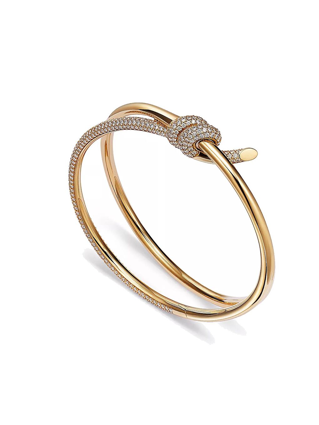 Sarı VIP Gömme Taşlı Düğümlü Kadın Bileklik-1