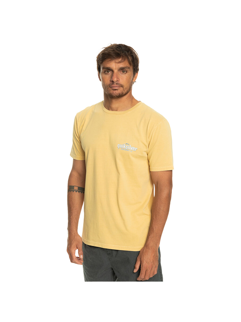Quikwords Erkek Sarı Tişört-1