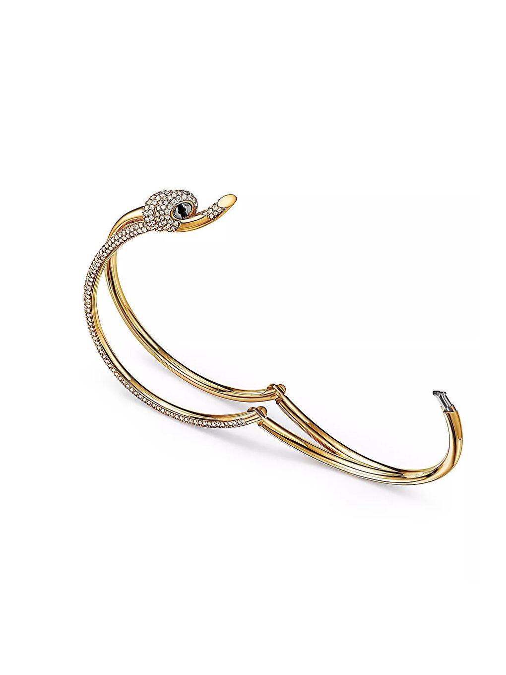 Sarı VIP Gömme Taşlı Düğümlü Kadın Bileklik-3