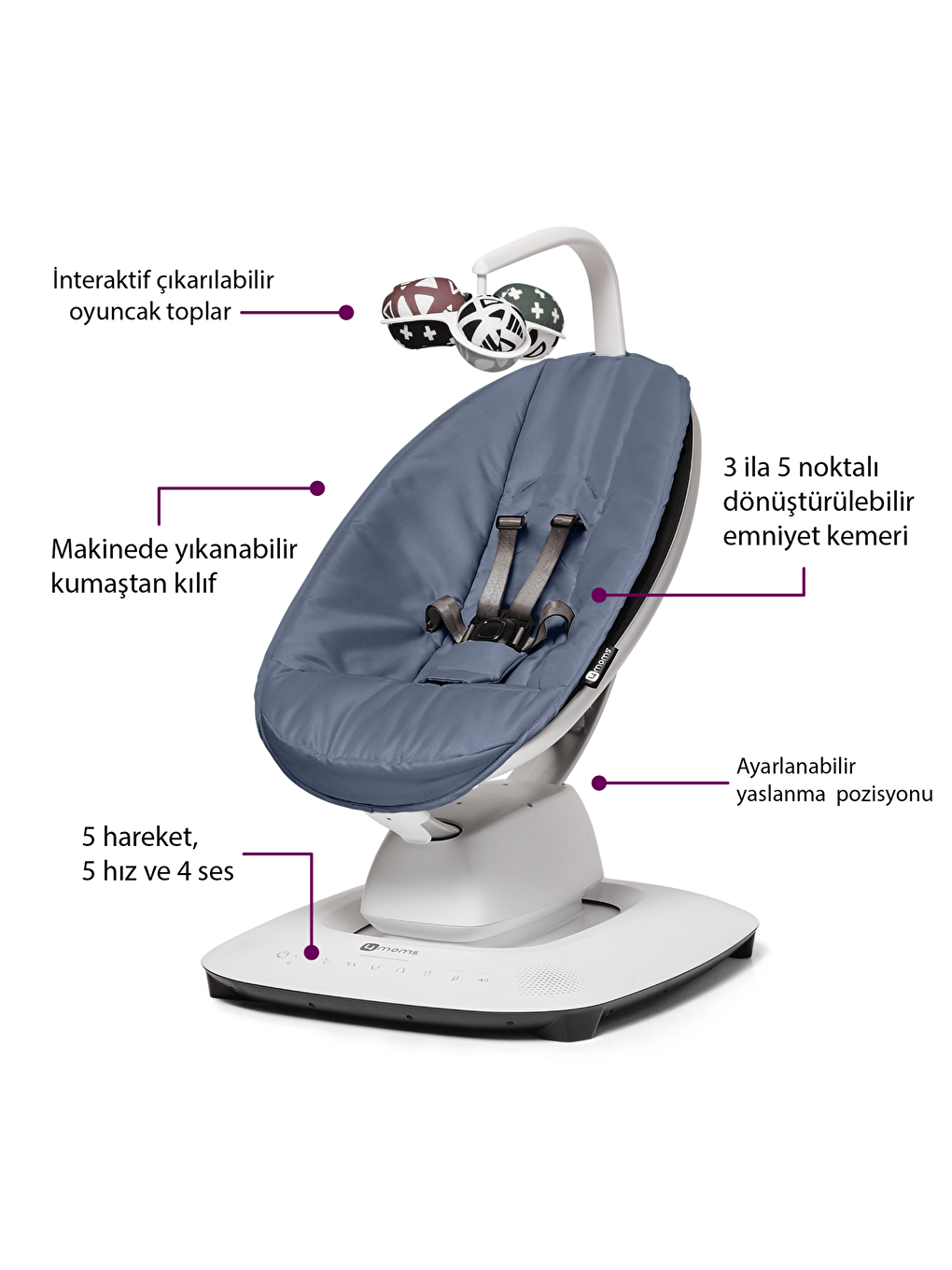 Mamaroo 5.0 Slate Blue-8