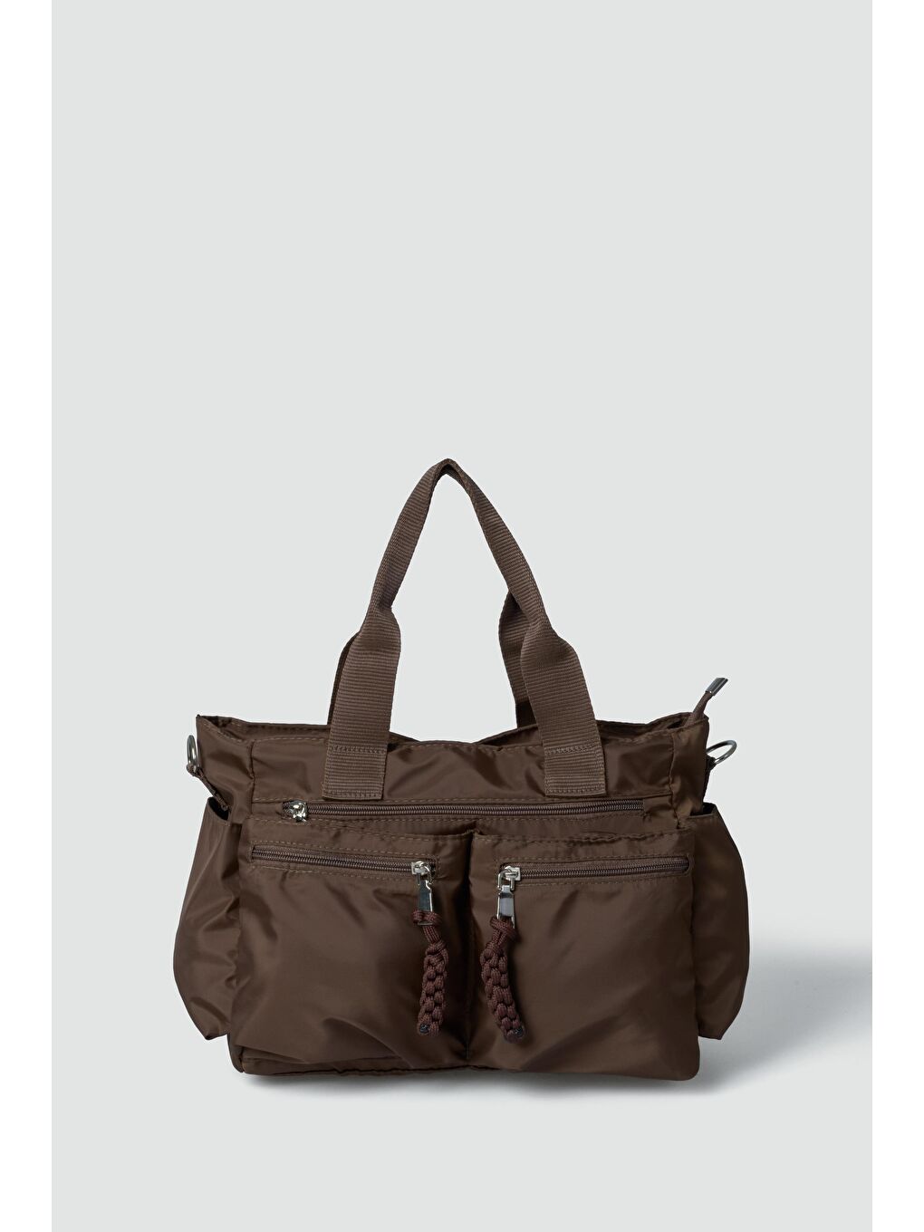 Kahverengi Bones Çok Gözlü El Ve Omuz Çantası Kahve-1