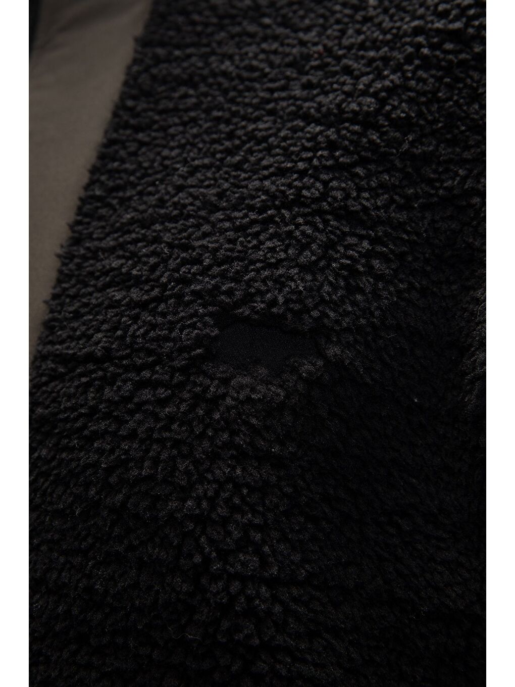 Siyah Bomb Si̇yah Yarım Fermuarlı Erkek Polar-5