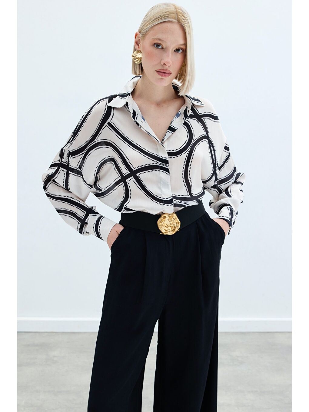 Salaş Gömlek - Ekru-3