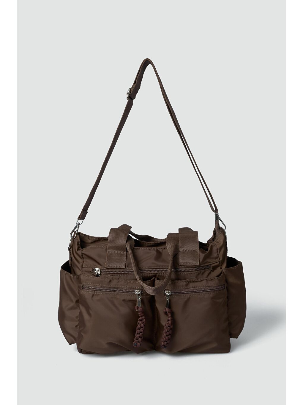 Kahverengi Bones Çok Gözlü El Ve Omuz Çantası Kahve-6