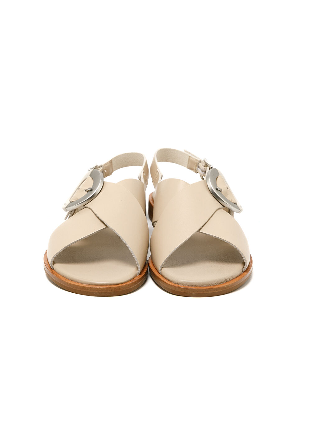 Beyaz Kadın Sandalet 85P6 LONDON-S Oyster-2