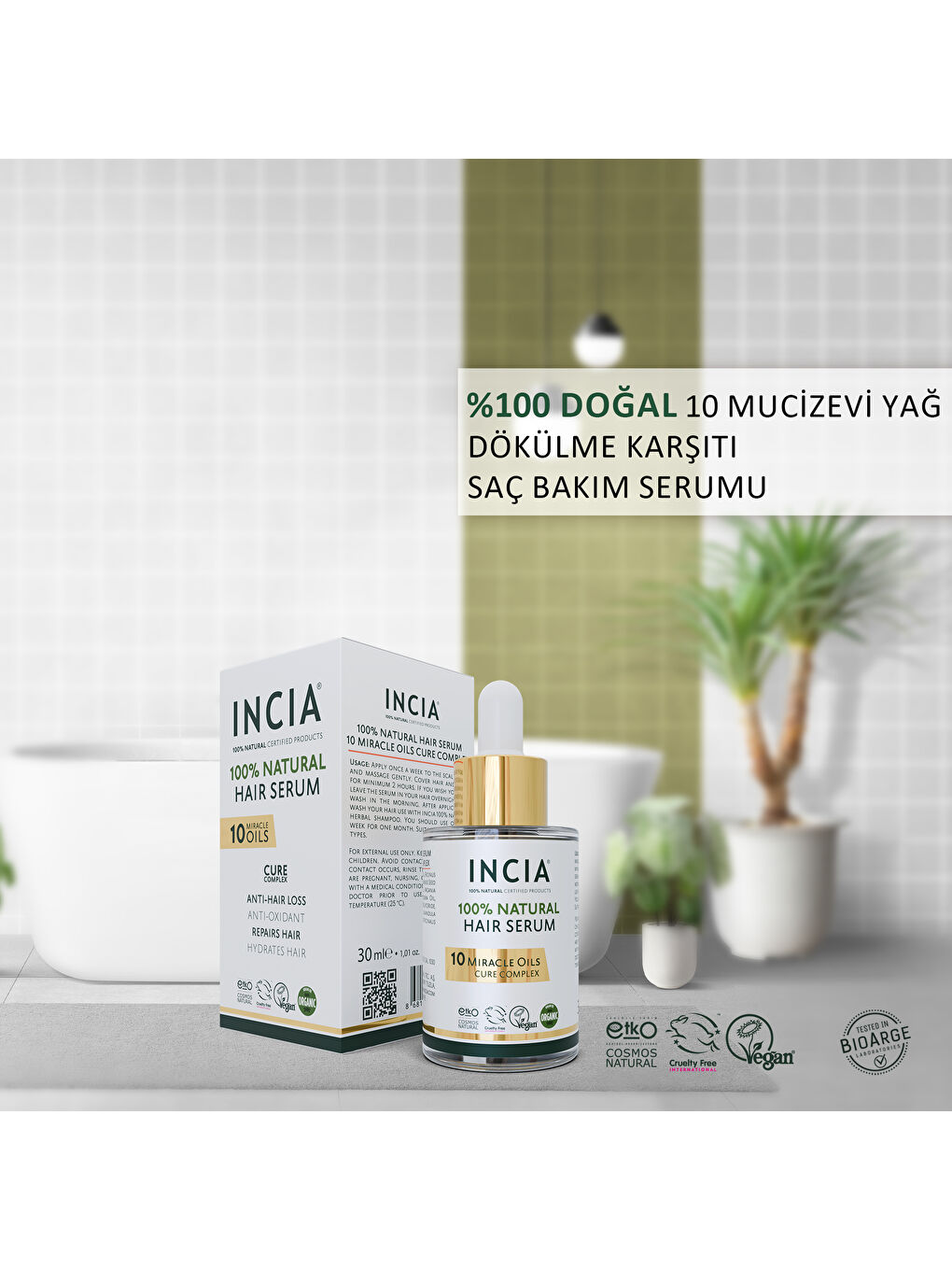 %100 Doğal Saç Bakım Serumu Biberiye Yağı Saç Dökülmesi Karşıtı 10 Değerli Yağ 30 ml-2