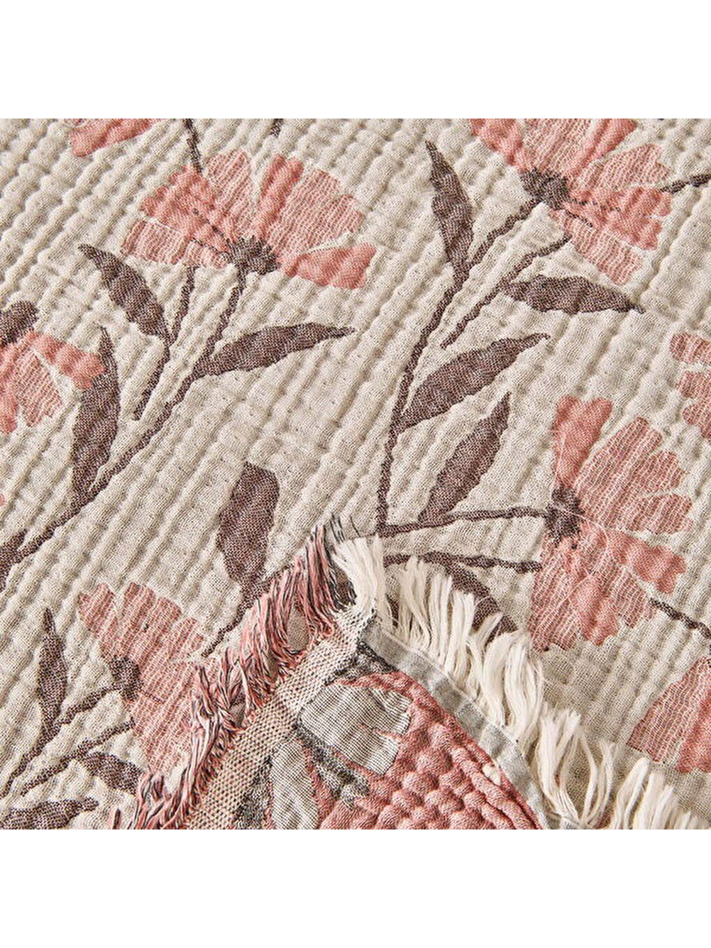 Ekru Soft Vinerya Çift Kişilik Yatak Örtüsü - Krem - 220x255 cm-3