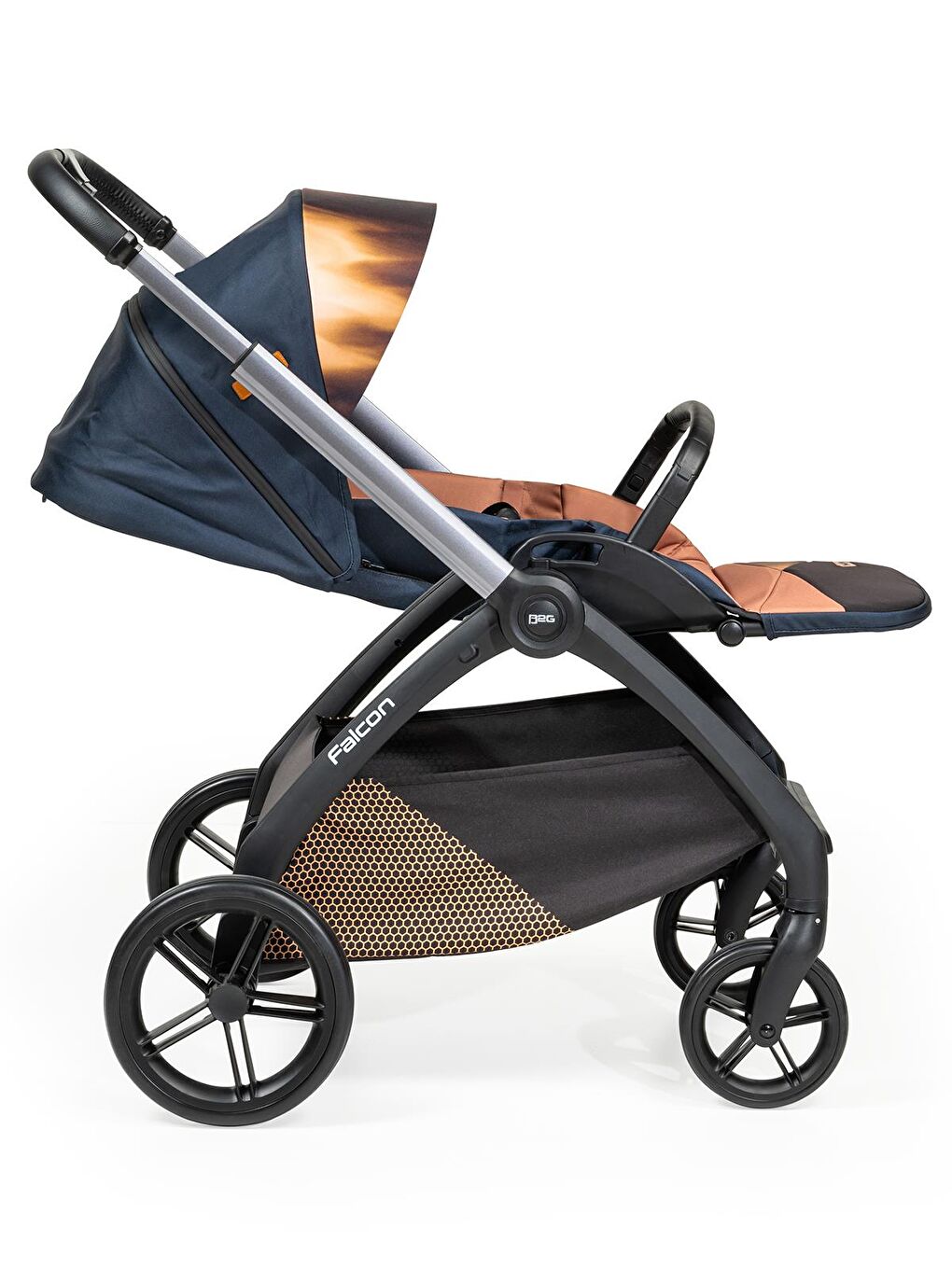 Falcon Travel Sistem Bebek Arabası - Gri Standart-4