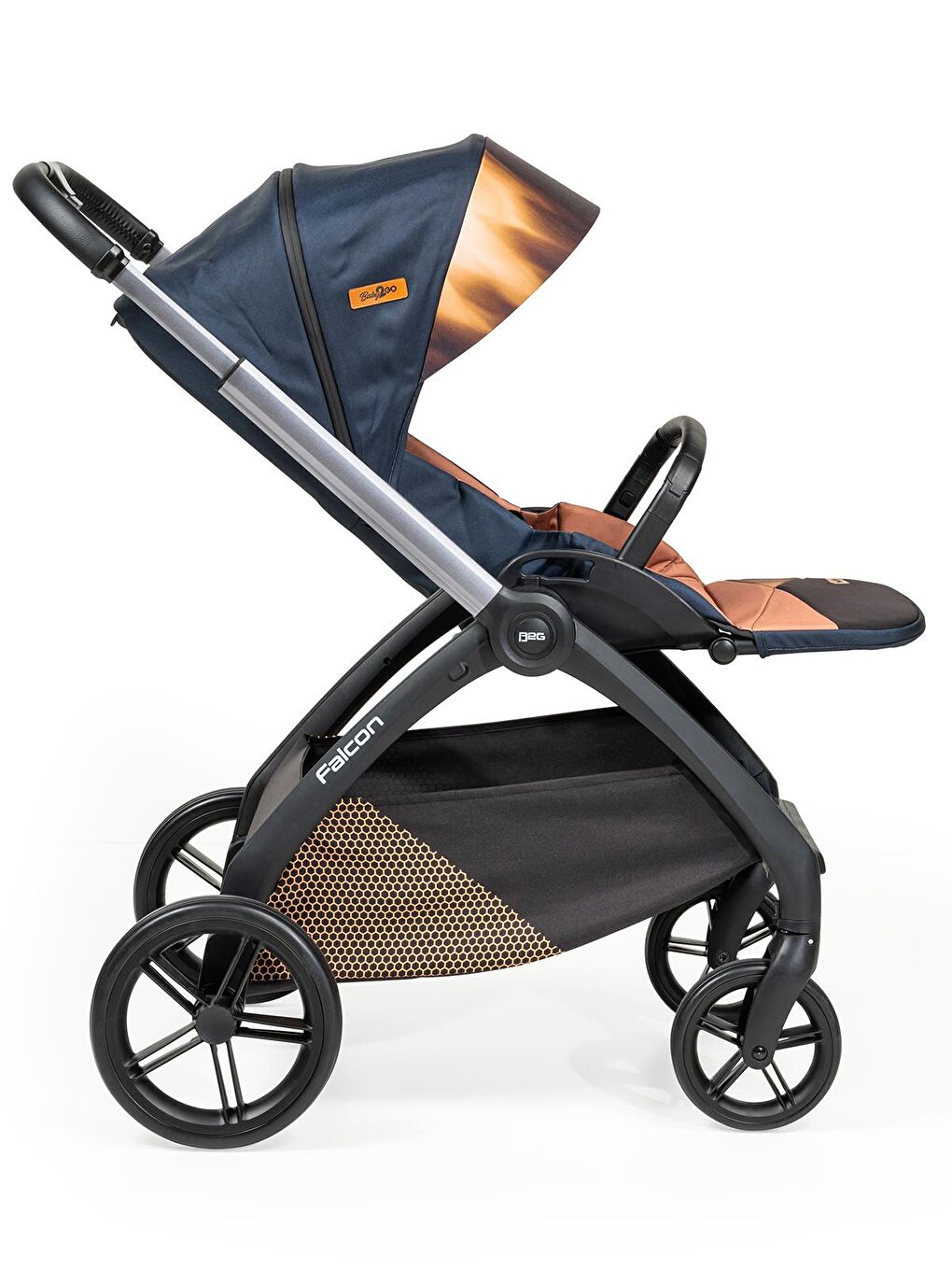Falcon Travel Sistem Bebek Arabası - Gri Standart-5