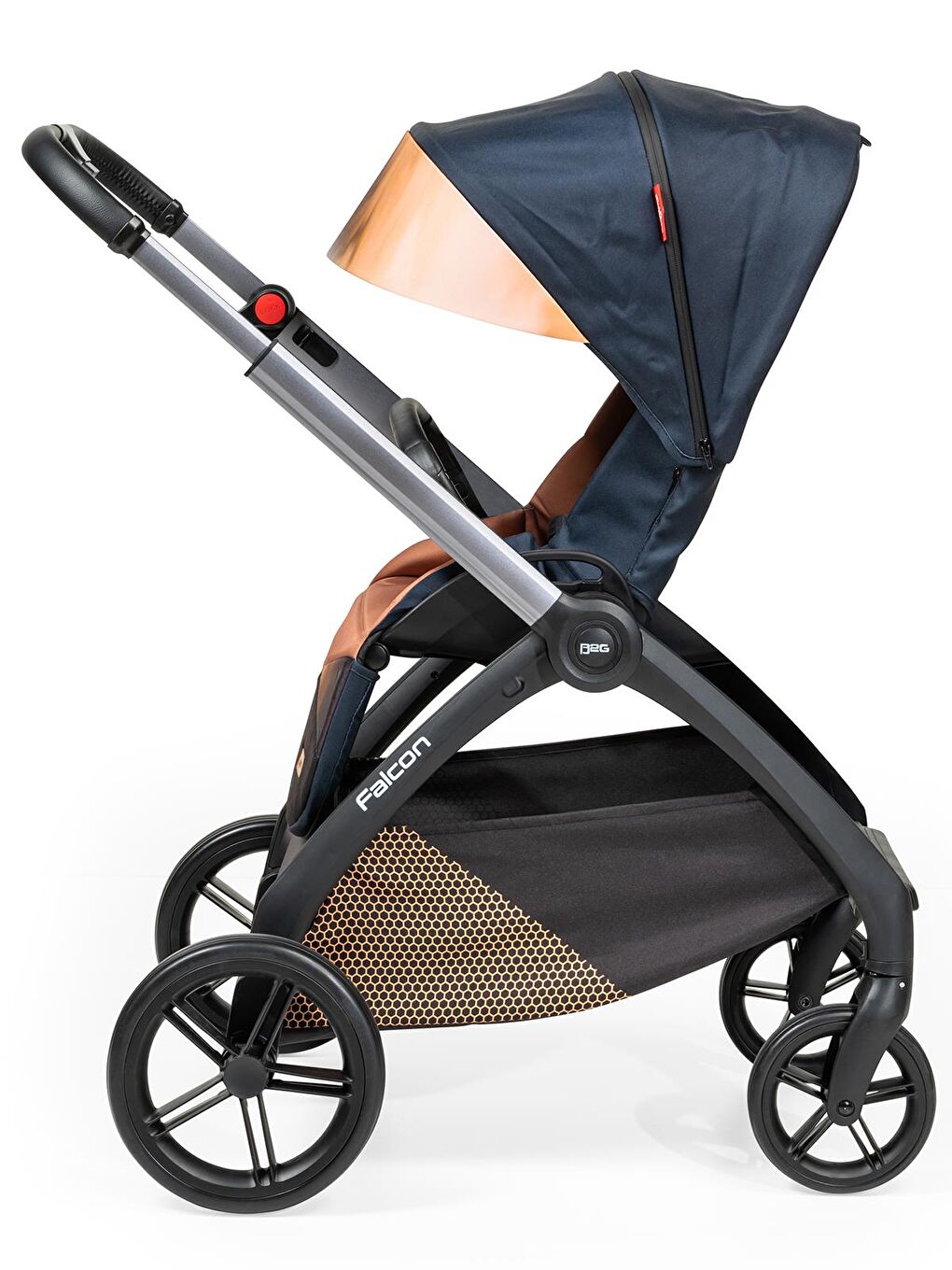 Falcon Travel Sistem Bebek Arabası - Gri Standart-6