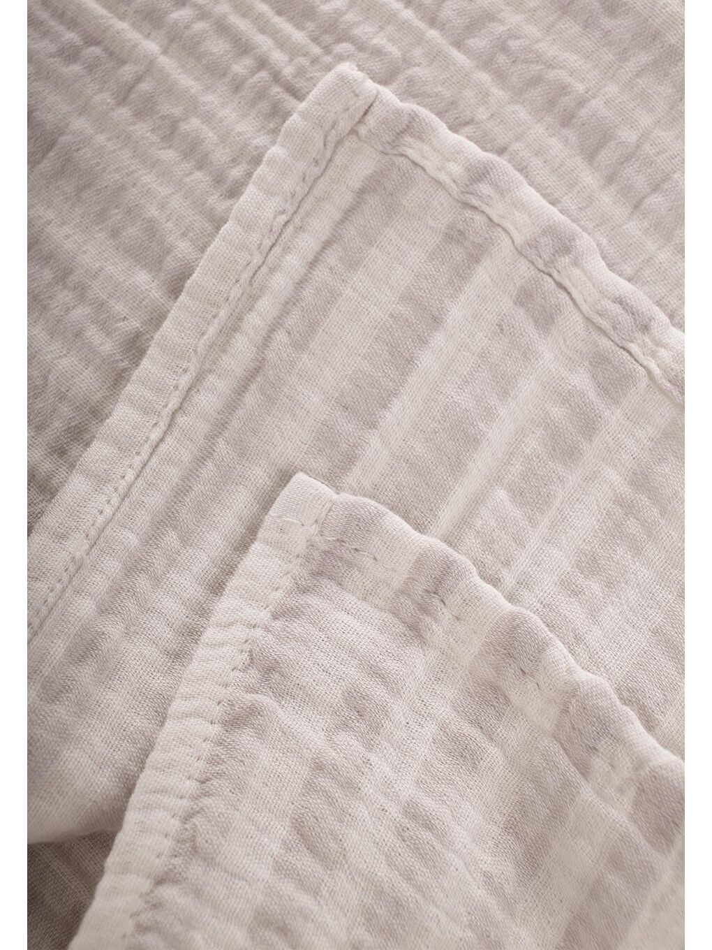 Naturel Battaniye 90X100cm Bej Kalın Çizgili-2