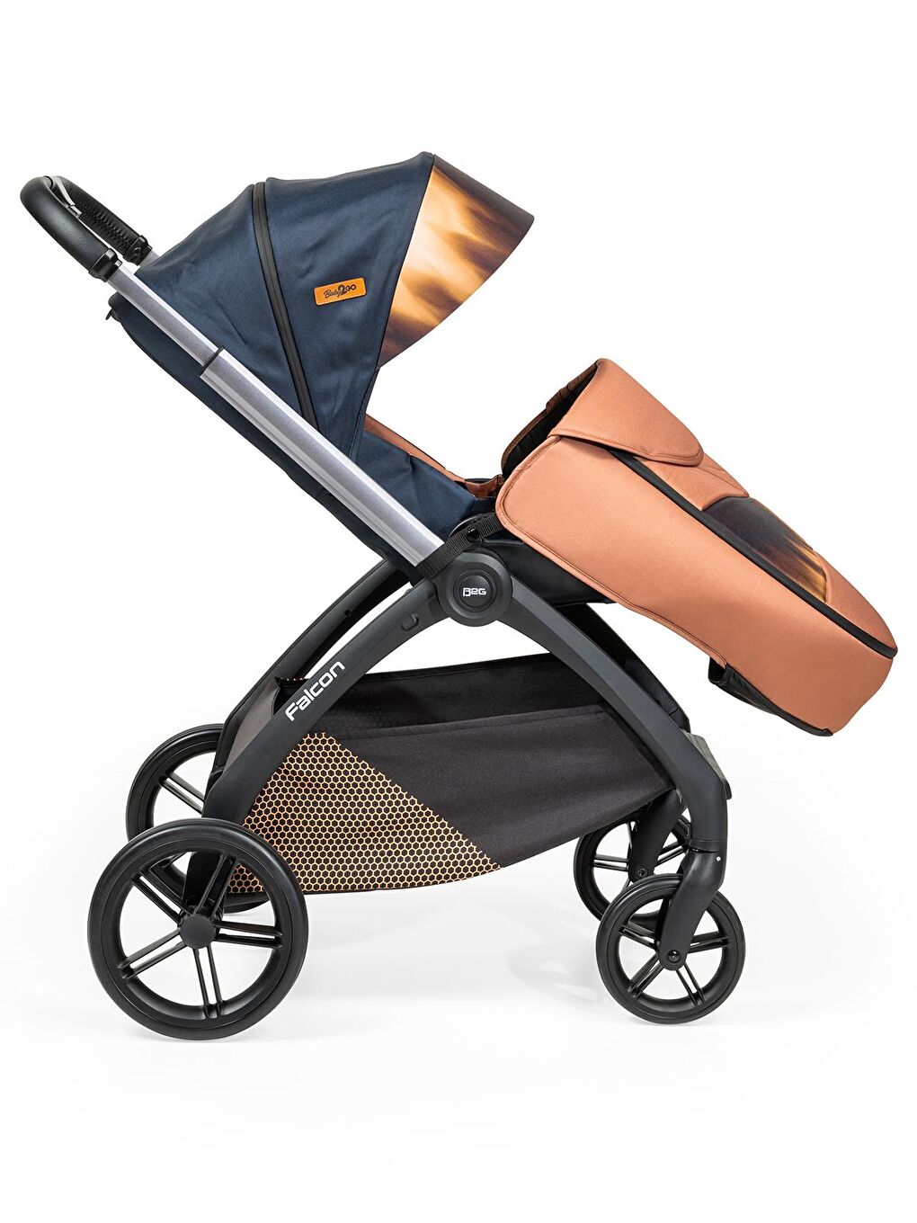 Falcon Travel Sistem Bebek Arabası - Gri Standart-9