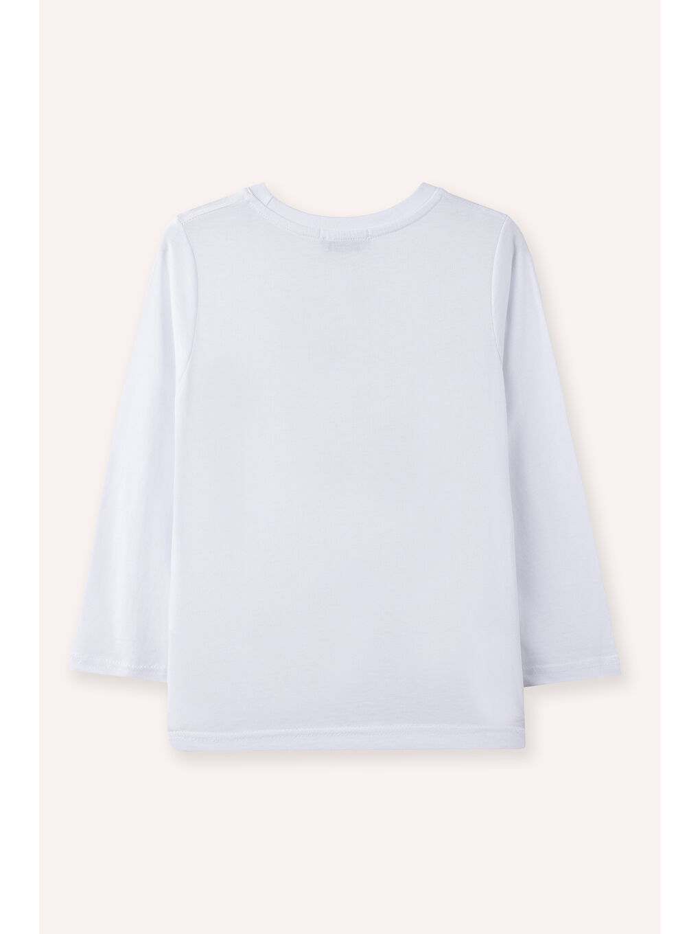 Erkek Çocuk Uzun Kollu Beyaz Tişört-2