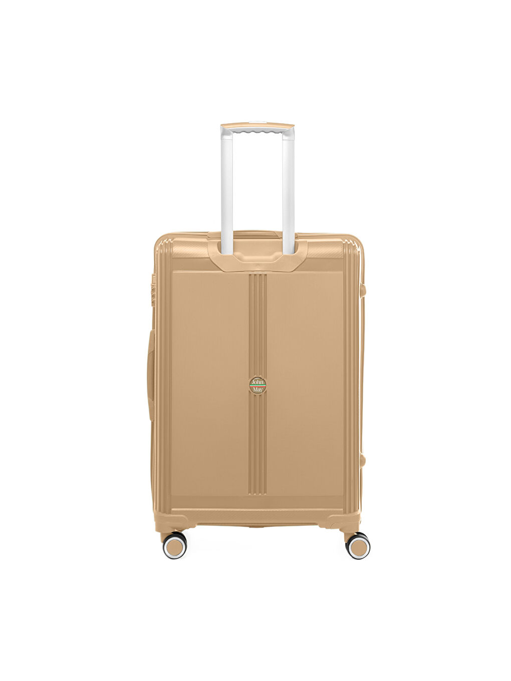 Bej Unisex JMY8101.06 PP Silikon Valiz Büyük Boy 78 x48x32cm Vizon-2