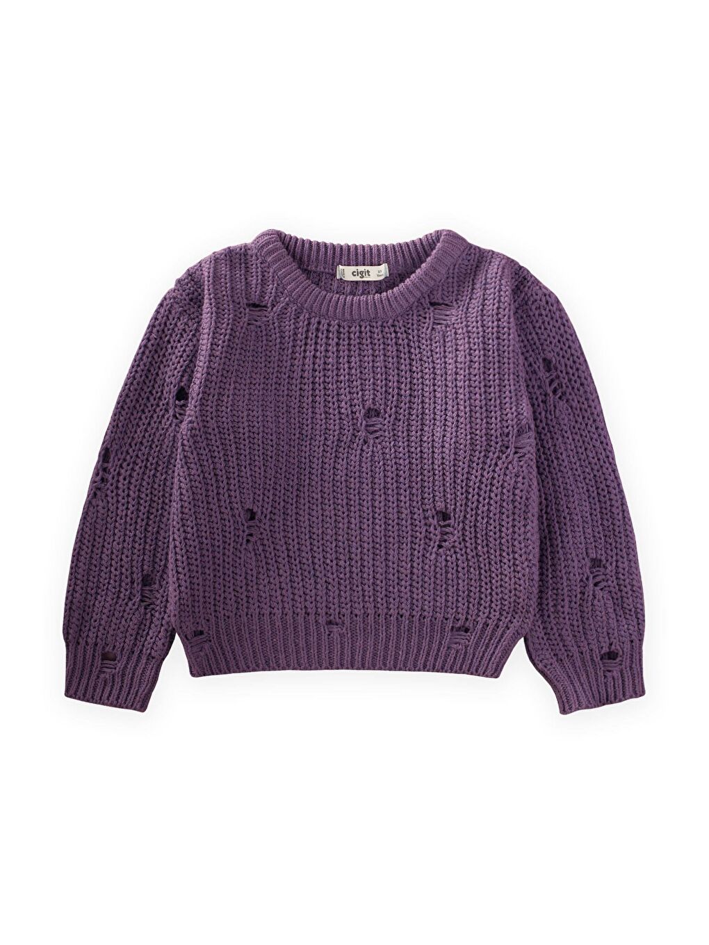 Selanik Triko Kazak 2-8 Yaş Mor