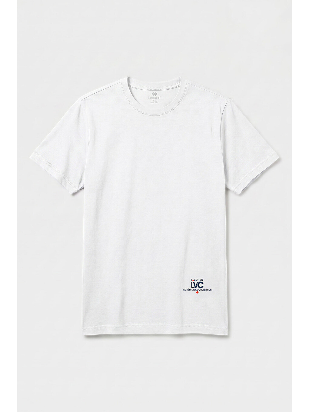 Beyaz Standart Fit Baskılı Kısa Kollu T-shirt - 88440