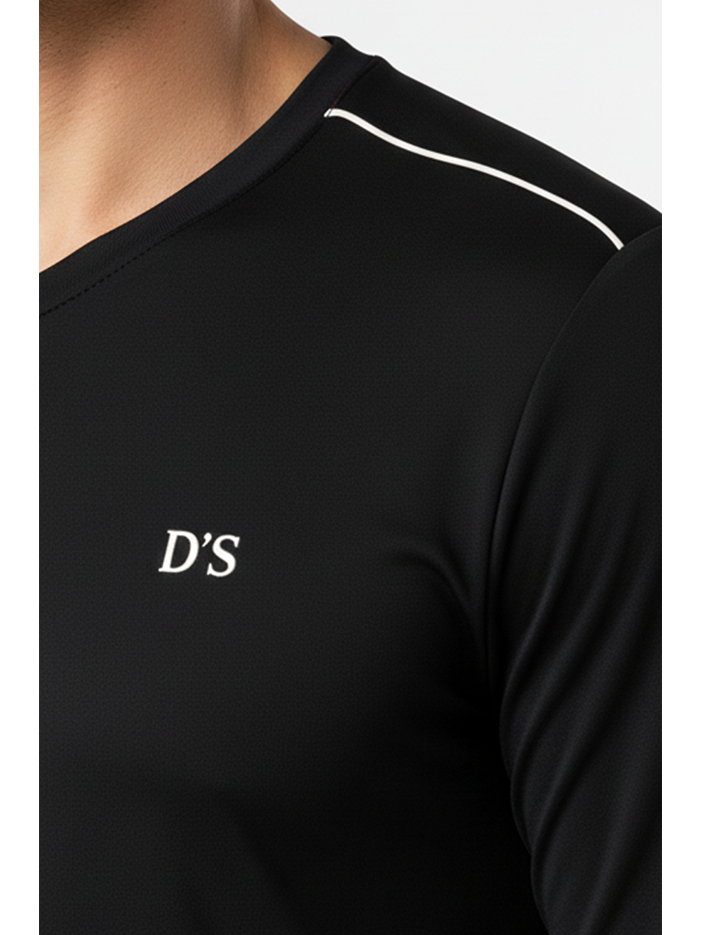 Siyah Maschio Pamuk V Yaka Pijama Takımı SİYAH-4