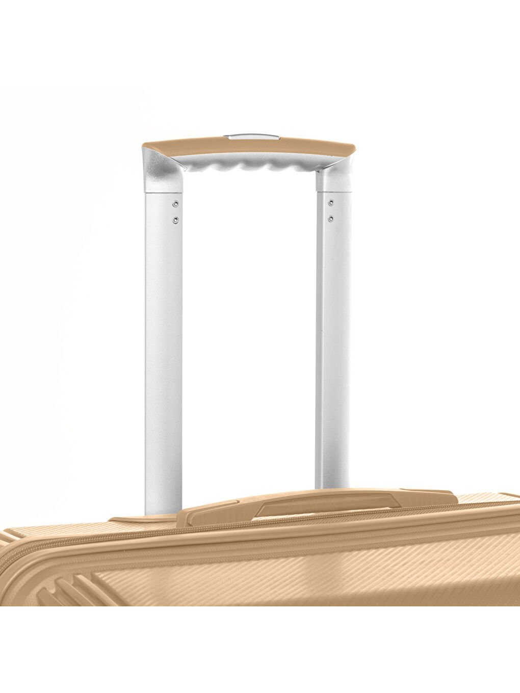 Bej Unisex JMY8101.06 PP Silikon Valiz Büyük Boy 78 x48x32cm Vizon-4