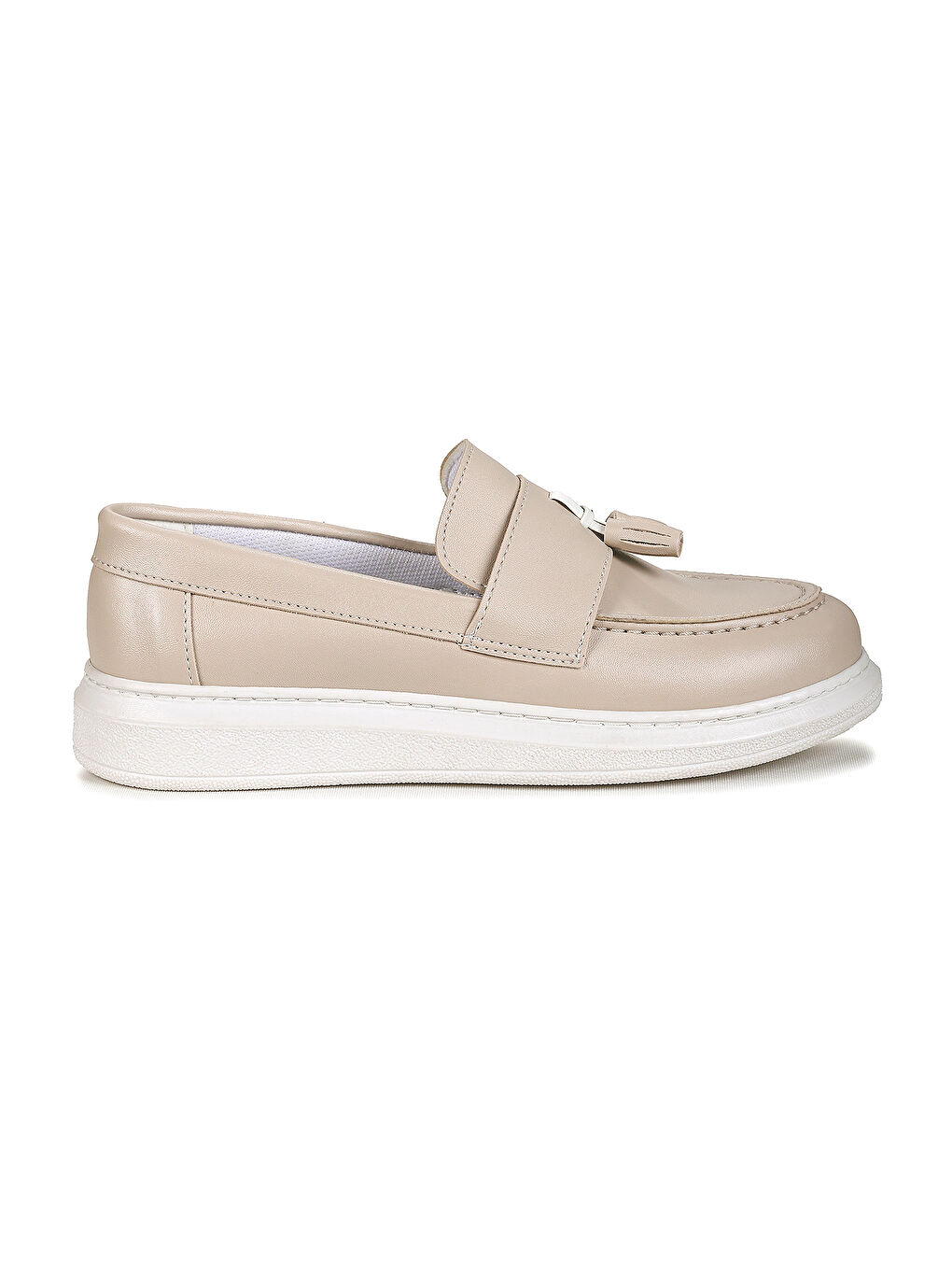 Ekru Tula Cilt Fiyonklu Erkek Çocuk Sünnet Ayakkabı-3