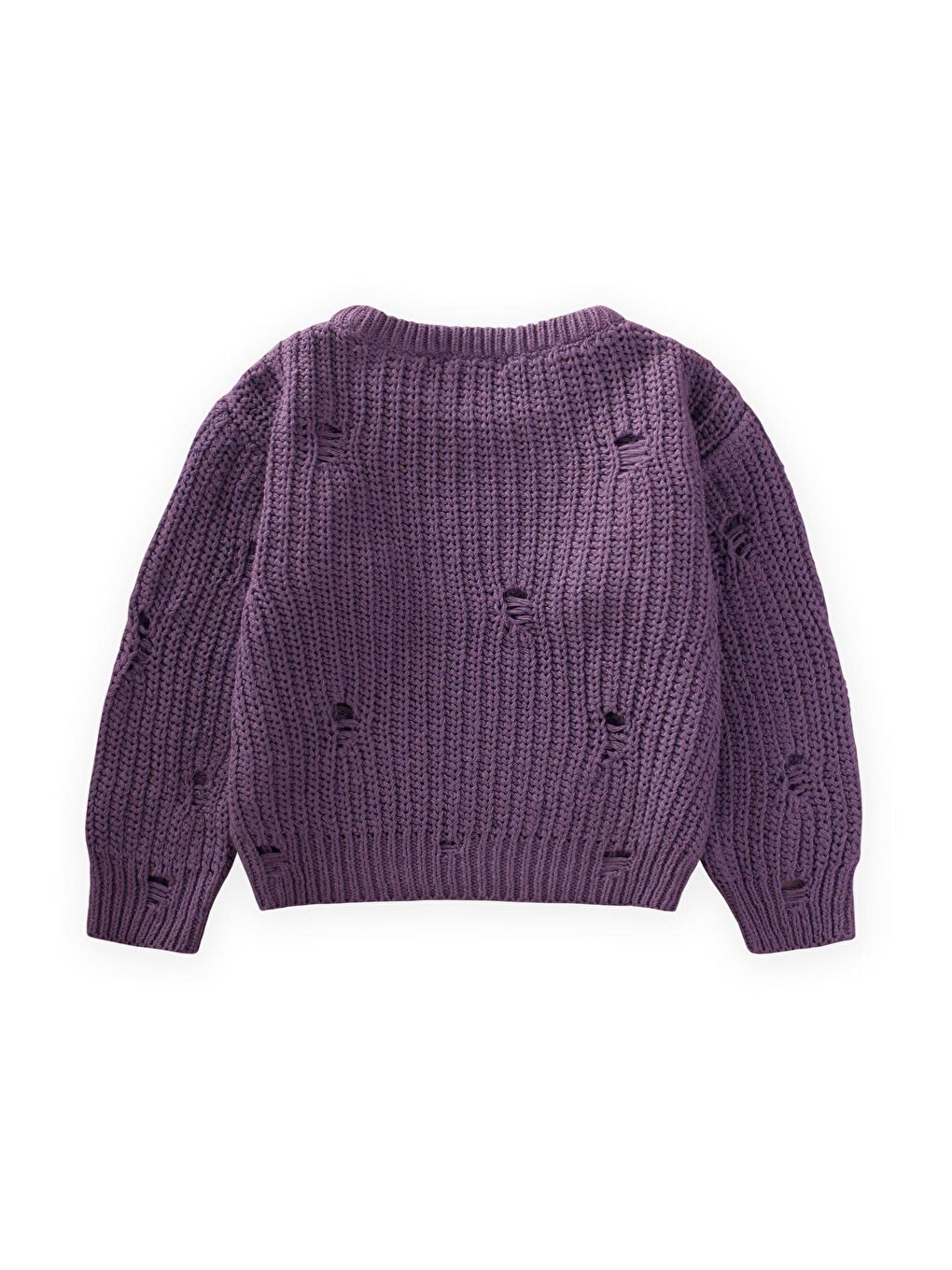 Selanik Triko Kazak 2-8 Yaş Mor-1