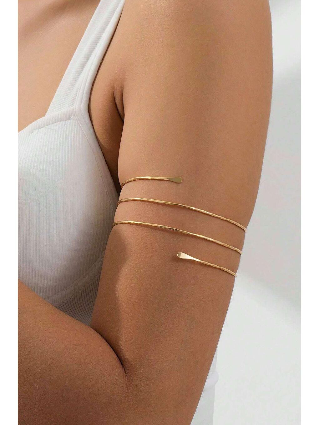 Sarı 3 Sıralı Pazu Bilekliği Kol Takısı