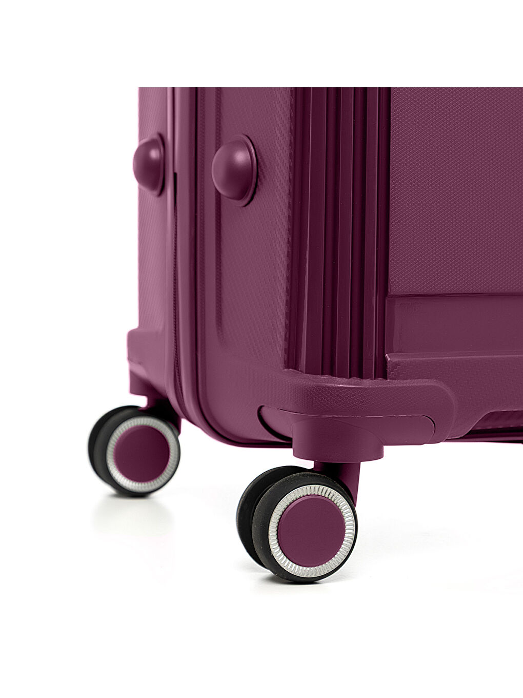 Unisex JMY8101.09 PP Silikon Valiz Küçük Boy 57x35x25cm Mor-5