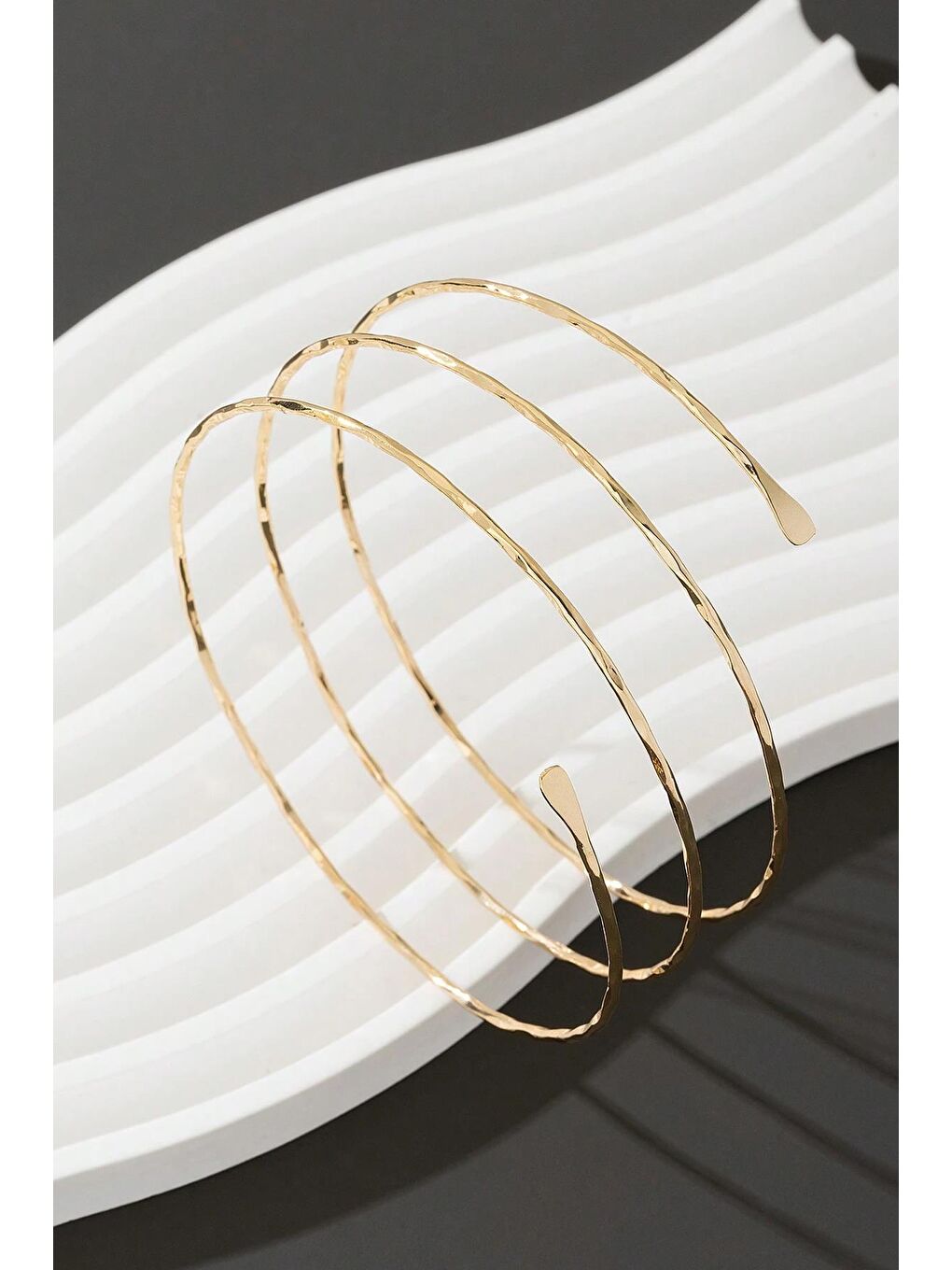 Sarı 3 Sıralı Pazu Bilekliği Kol Takısı-2