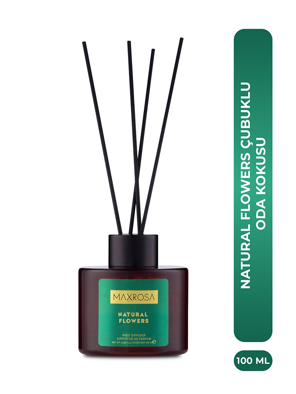 Karışık Maxrosa Natural Flower Reed Diffuser Çubuklu Oda Kokusu 100 ml