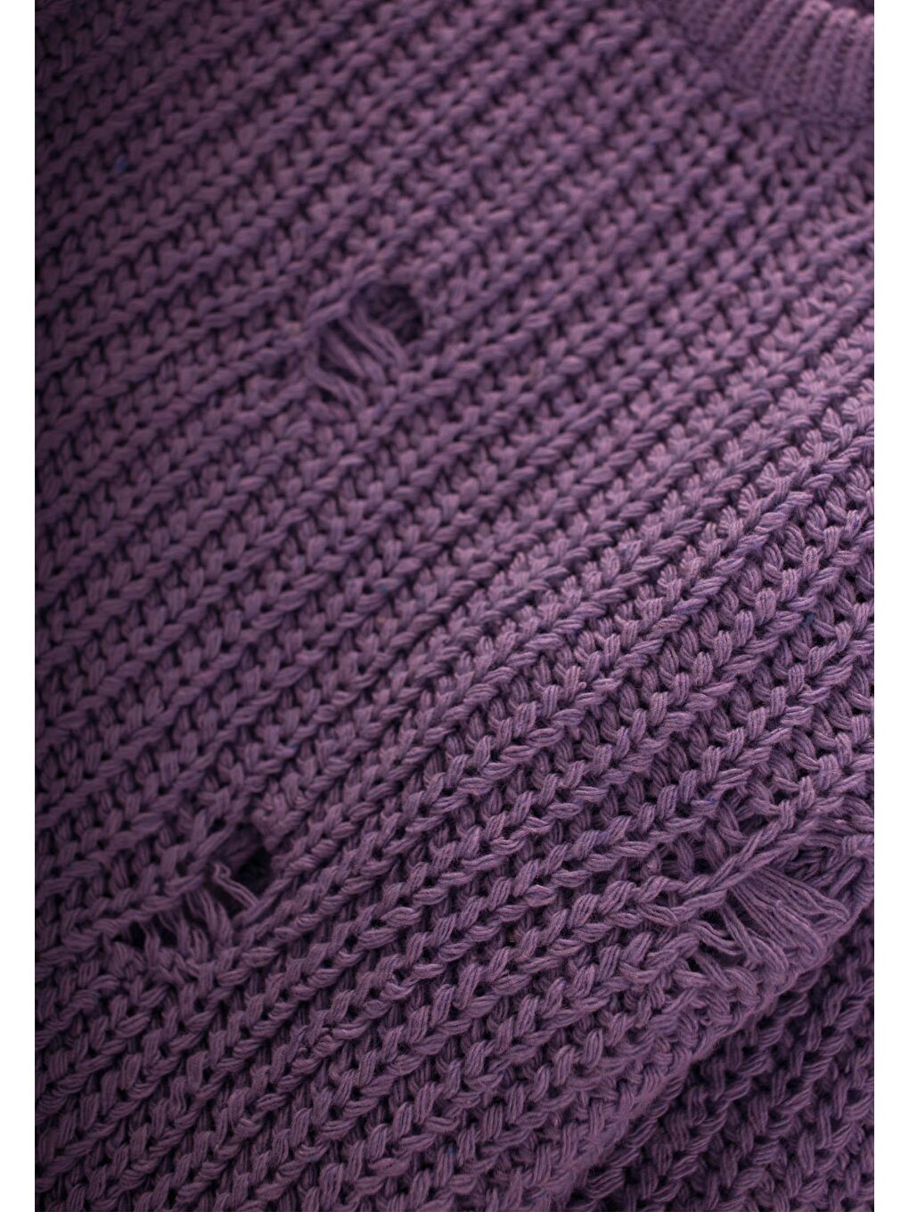 Selanik Triko Kazak 2-8 Yaş Mor-2