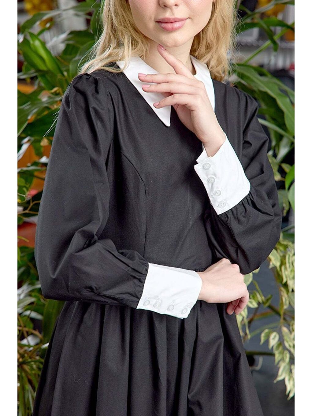 Siyah Çalıkuşu Elbise-5