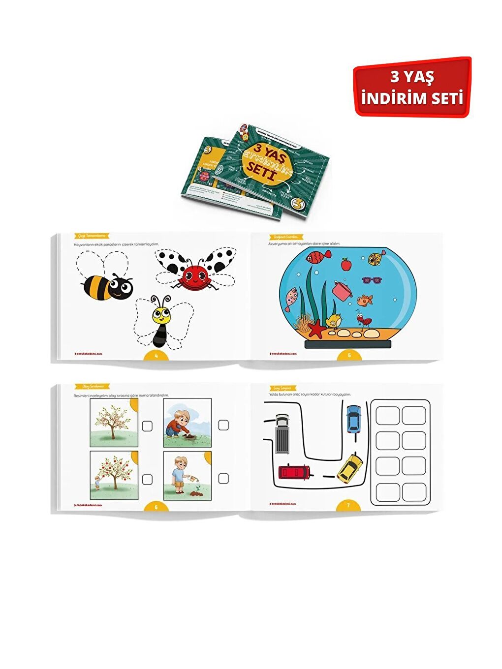 İlkadım Akıllı Düğmeler Full Paket ve 3 Yaş Dikkat Etkinlik Setleri-3