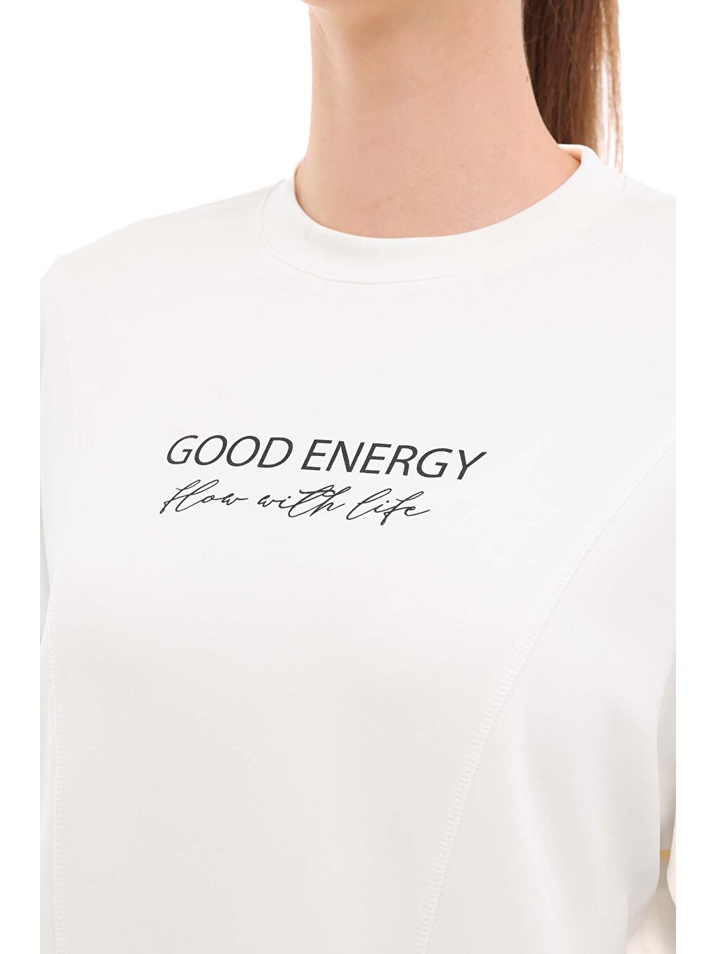 Bej WL 16ABER YOG2-8 5PR Ekru Kadın Sweatshirt-3