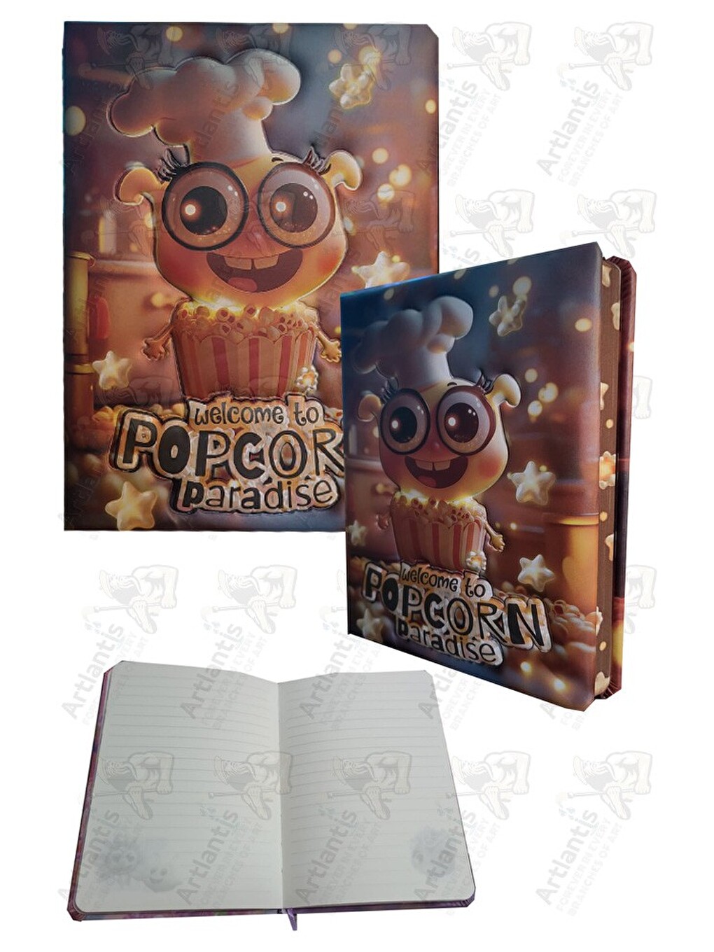 Kokulu Not Defteri 1 Adet Puffy Cute 13x18cm 96 Yaprak Çizgili Pofuduk Defter Kız Hediye Defter
