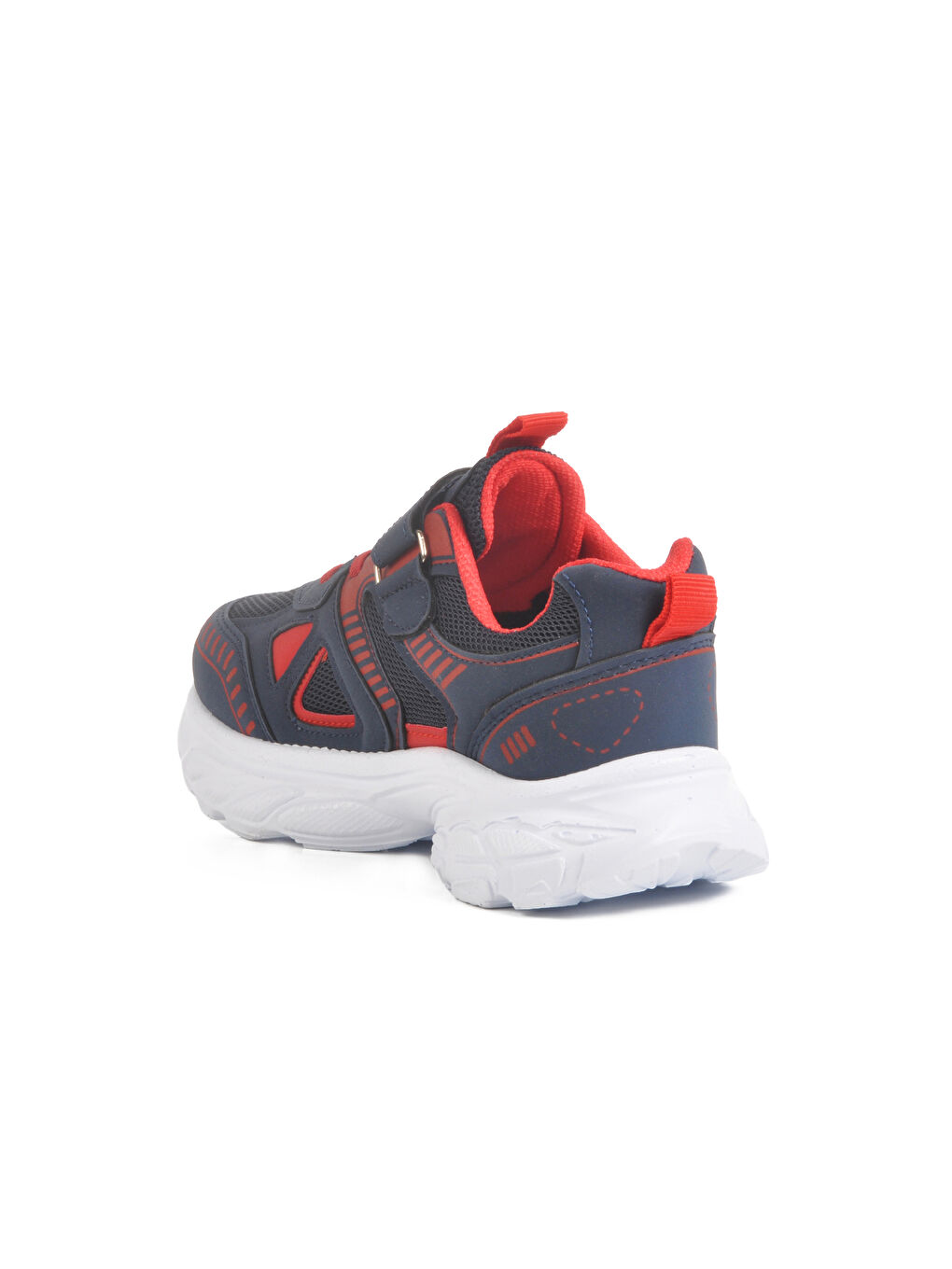 Lacivert Cırtlı Fileli Unisex Çocuk Spor Ayakkabı 1500 F-3