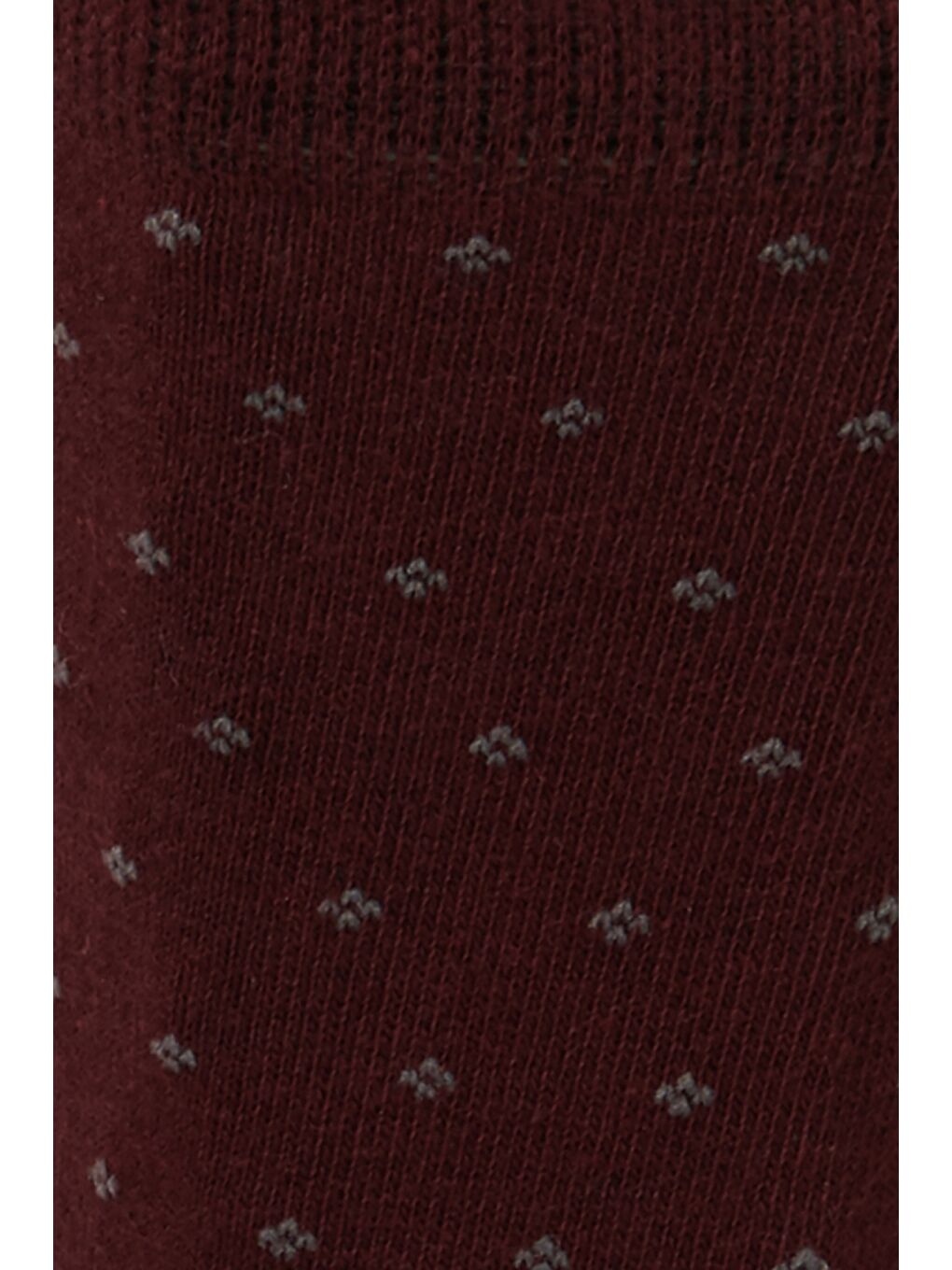 Erkek Bordo Bordo Desenli Uzun Soket Çorap-1