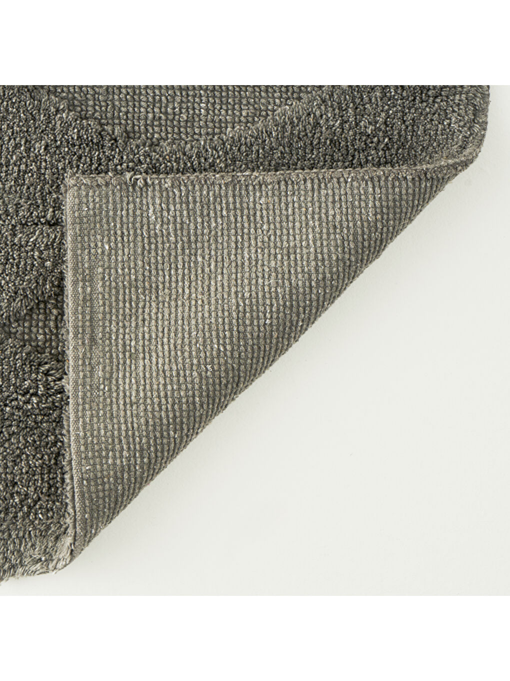 %100 Pamuk Brie Paspas Takımı Antrasit (60x100 cm)-1