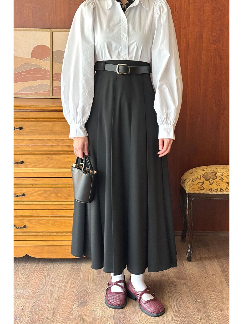 Siyah Poliviskon Kolej Etek-1