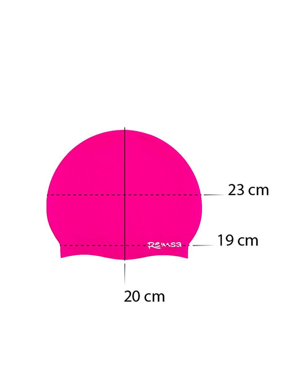 Silikon Havuz Deniz Yüzücü Bone RSB-01  Neon Pembe-1