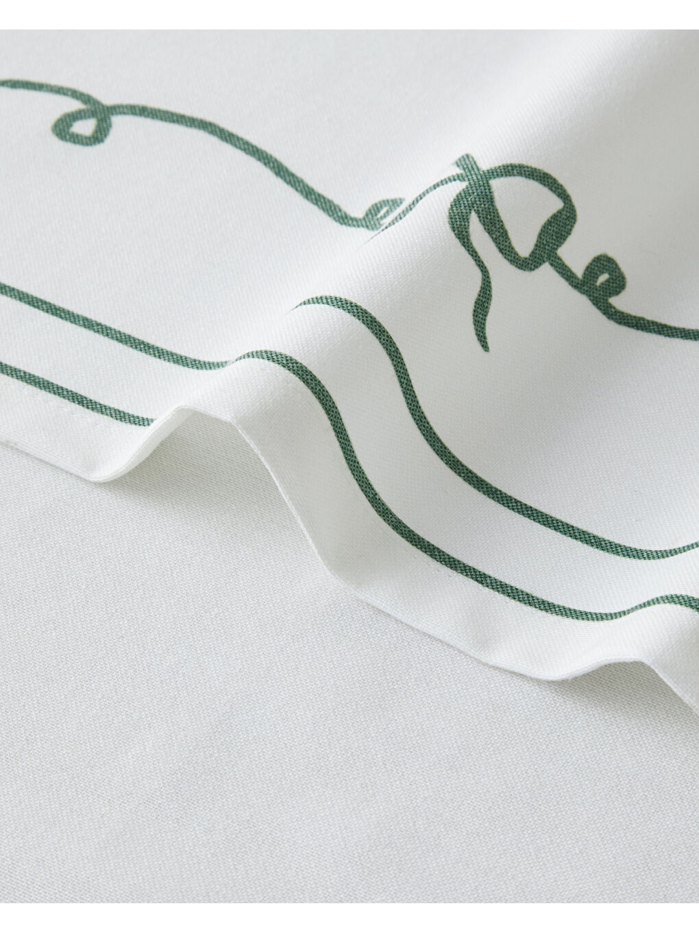 Ribbon Joy Polyester Runner 40x140 cm Yeşil-Beyaz-2