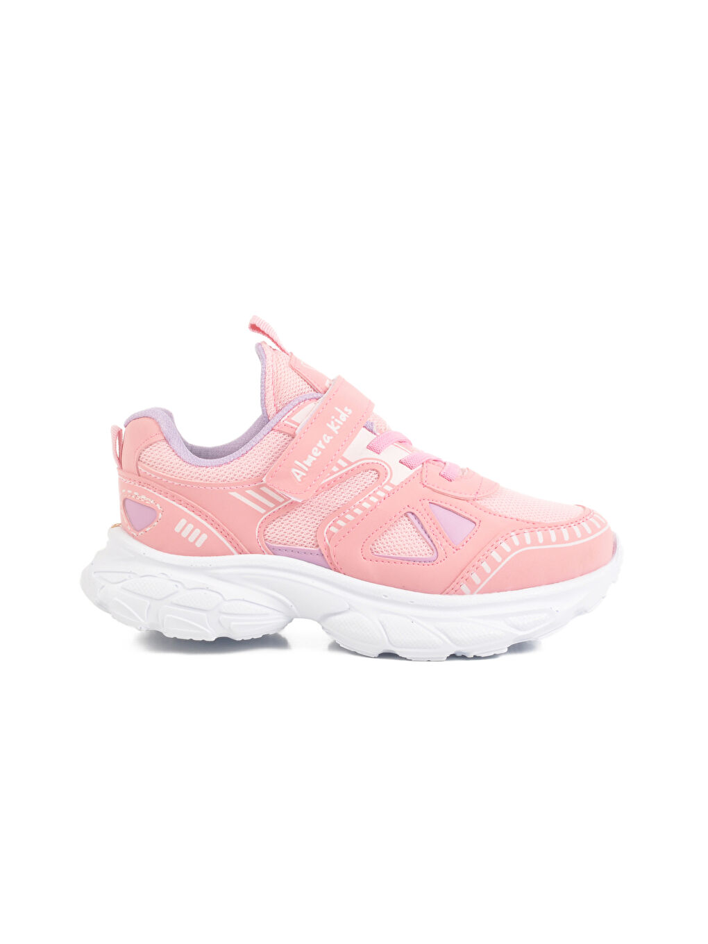 Pembe Cırtlı Fileli Kız Çocuk Spor Ayakkabı 1500 F