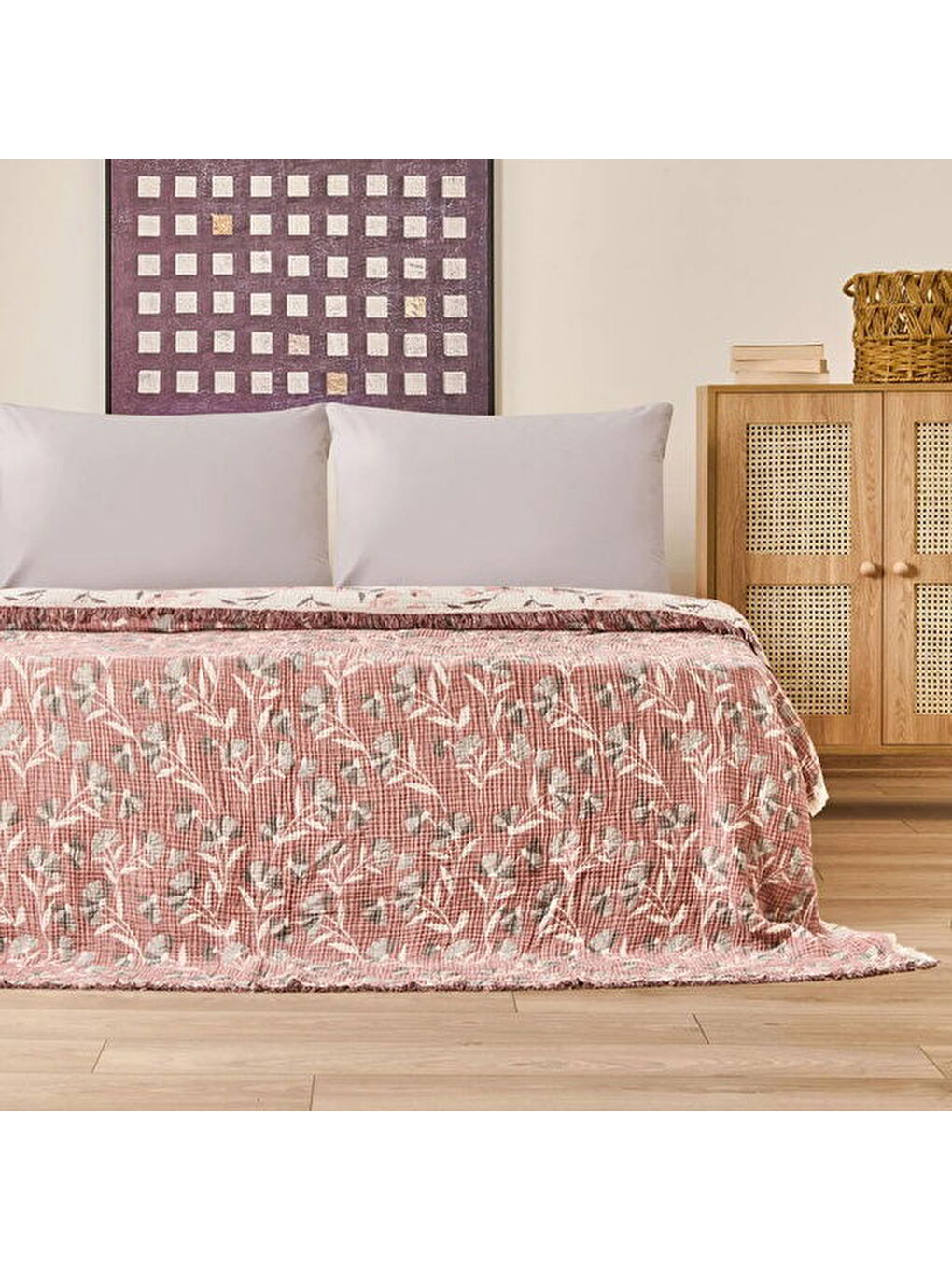 Ekru Soft Vinerya Tek Kişilik Yatak Örtüsü - Krem - 160x255 cm-3