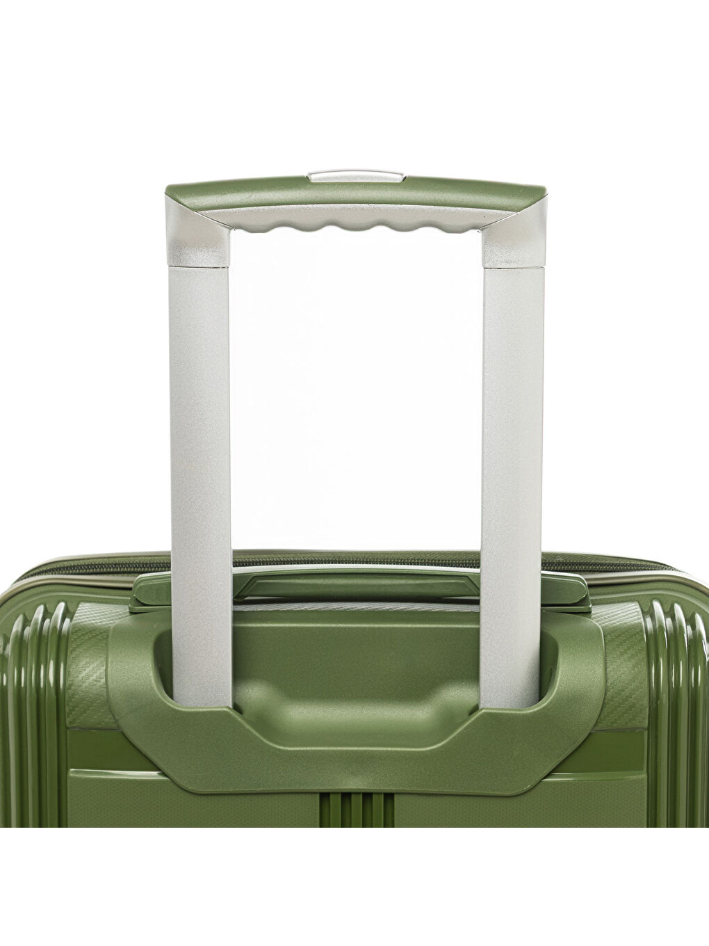 Yeşil Unisex JMY8101.05 Silikon Valiz Küçük Boy 57x35x25cm Haki-4