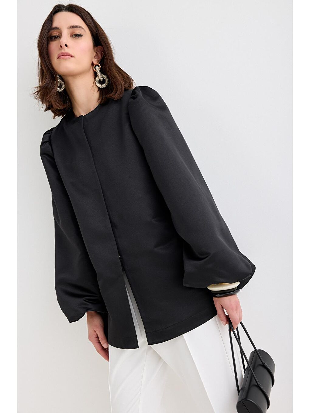Vera Tafta Ceket Siyah-2