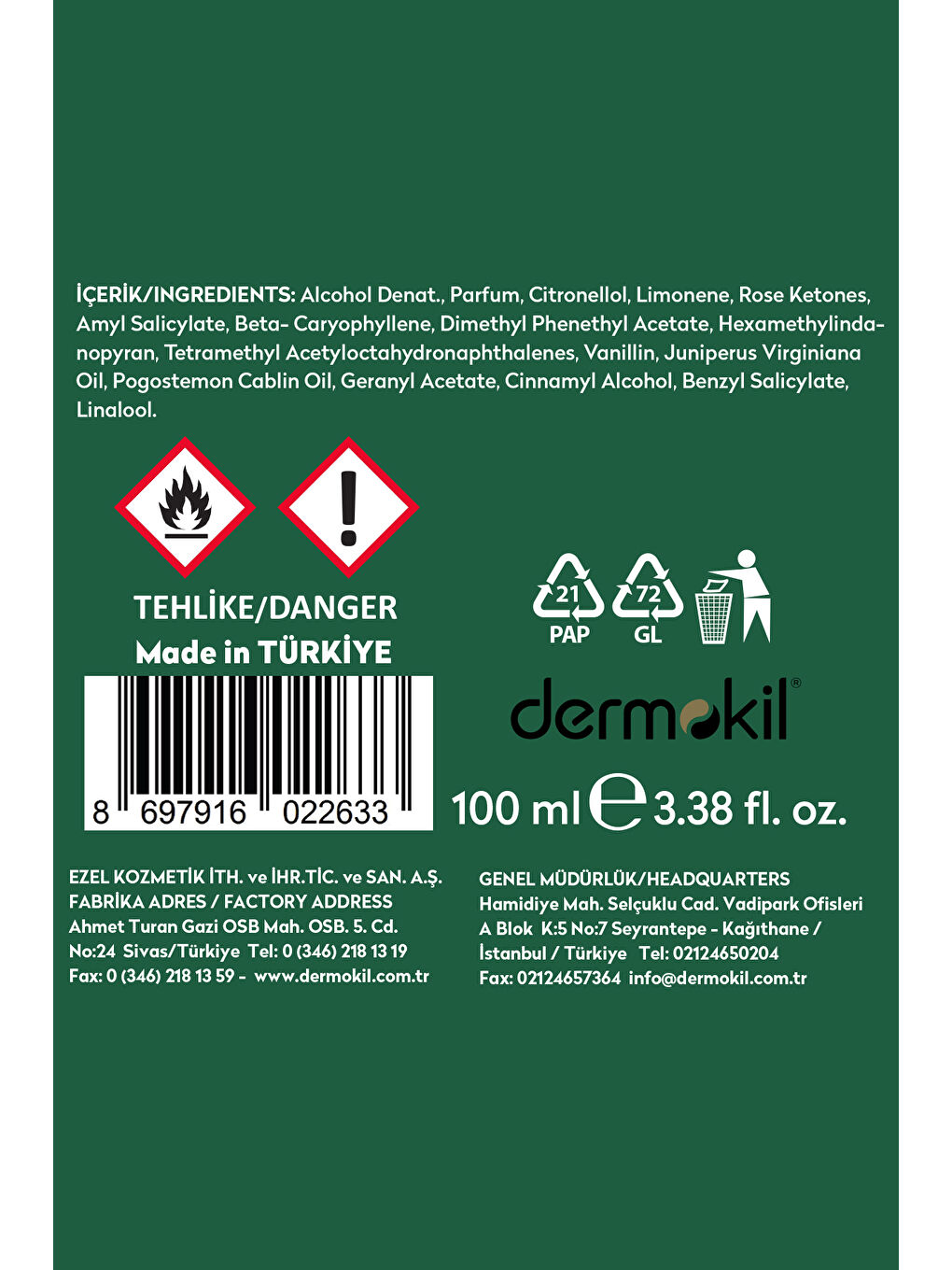 Karışık Maxrosa Natural Flower Reed Diffuser Çubuklu Oda Kokusu 100 ml-3