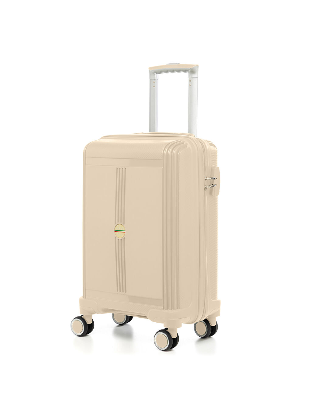 Bej Unisex JMY8101.12 PP Silikon Valiz Küçük Boy 57x35x25cm Krem-1