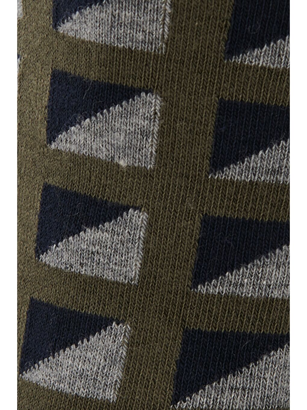 Erkek Yeşil Yeşil Desenli Uzun Soket Çorap-1