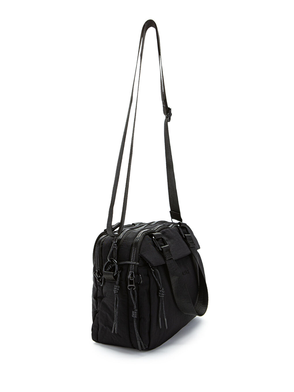 Klinkır Kumaş Kadın Çapraz Çanta Gale Siyah-1