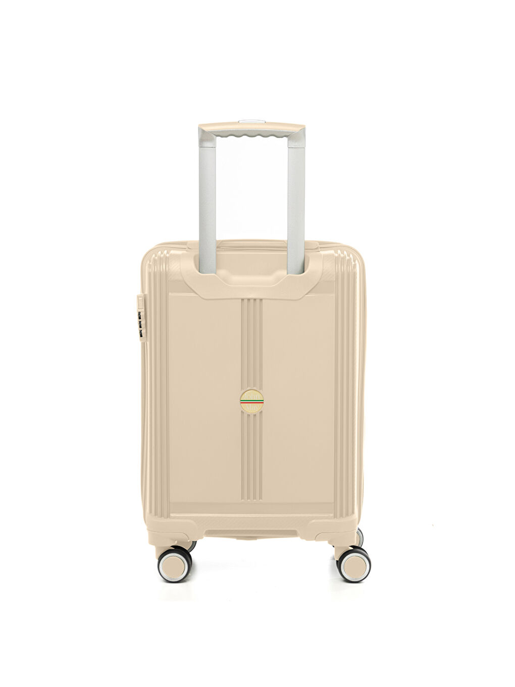Bej Unisex JMY8101.12 PP Silikon Valiz Küçük Boy 57x35x25cm Krem-2